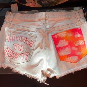 Hand-painted Hollister Shorts